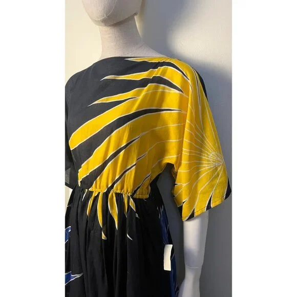 MOLLIE PARNIS STUDIO DOLMAN COUTURE SLEEVE DRESS 6 VINTAGE - Picture 2 of 14